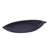 Black terra leaf plate